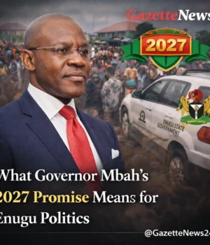 What Governor Mbah’s 2027 Promise Means for Enugu Politics | GazetteNews247