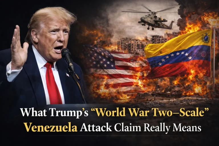 What Trump’s “World War Two–Scale” Venezuela Attack Claim Really Means