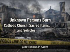 Cross River: Unknown Persons Burn Catholic Church, Sacred Items, and Vehicles