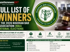 Full List of Winners in the 2026 Nigerian Bar Association (NBA) National Elections