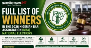 Full List of Winners in the 2026 Nigerian Bar Association (NBA) National Elections