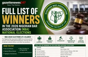 Full List of Winners in the 2026 Nigerian Bar Association (NBA) National Elections