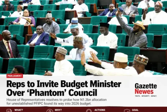 PFIPC Budget Controversy Explained: Why the House Wants Answers Over the N1.3bn Allocation